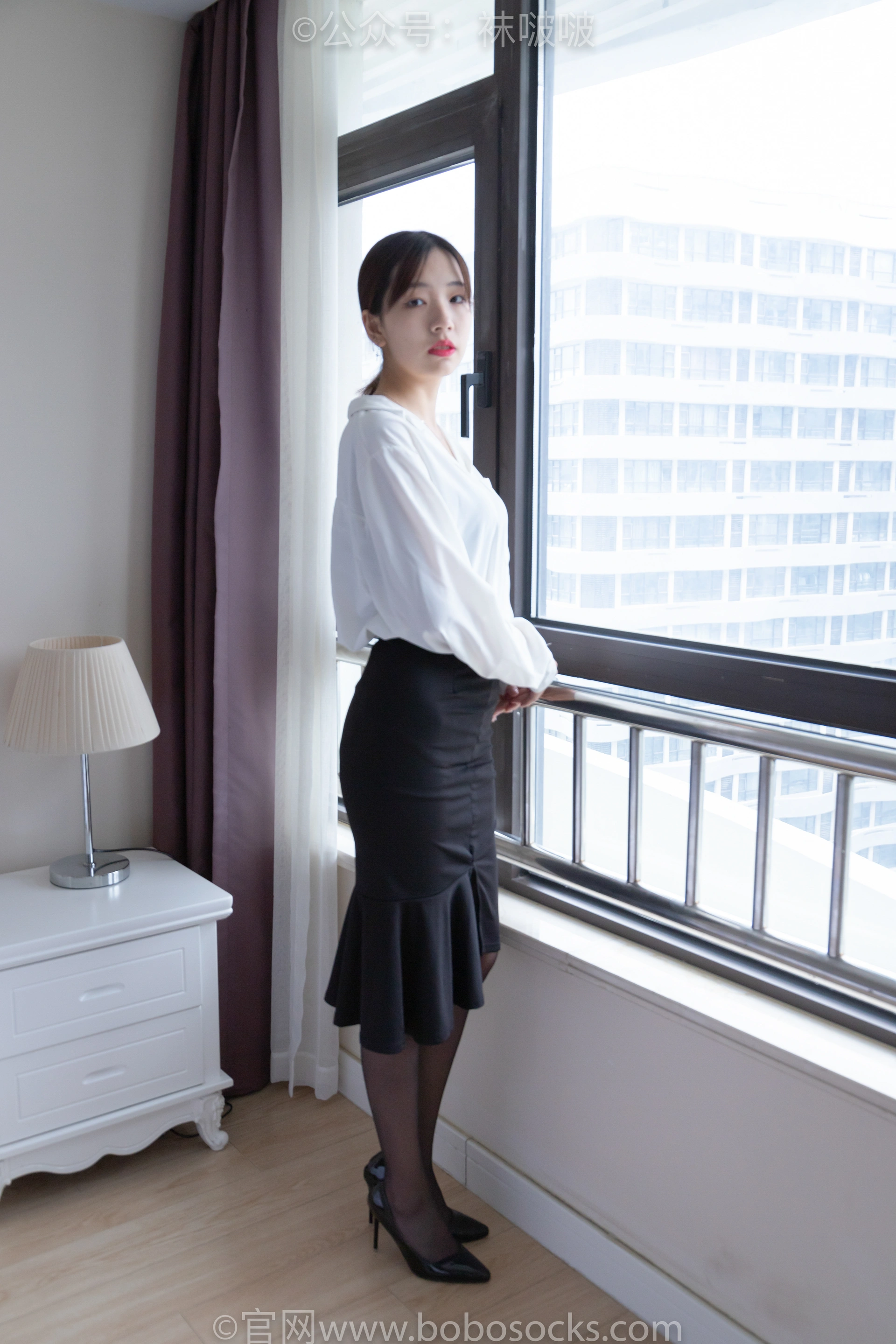 [BoBoSocks袜啵啵]NO.017 小甜豆-OL制服、高跟鞋、黑丝 0